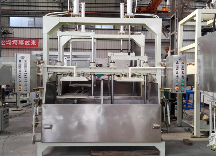 เครื่องผลิตเยื่อกระดาษรีไซเคิลกึ่งอัตโนมัติพร้อมซันอบแห้ง / 1200pcs / H