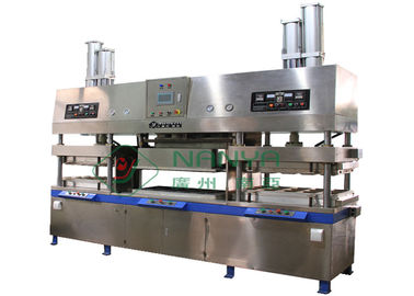 เครื่องทำแผ่นเยื่อกระดาษด้วยตนเองสำหรับการขึ้นรูปถ้วย / จาน / โบลิ่ง