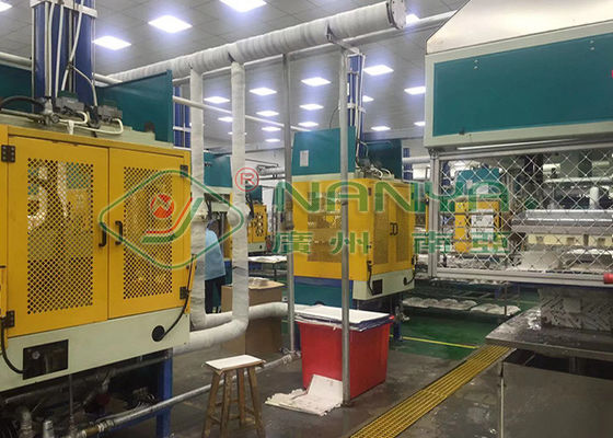 เครื่องปั้นเทรย์อัดร้อน ด้วย PLC + การควบคุมจอสัมผัส