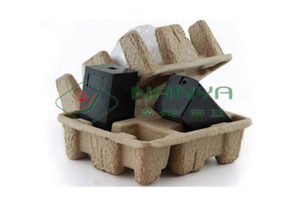 สิ่งแวดล้อมเยื่อกระดาษปั้นเครื่องทำถาดไข่ / เครื่องเยื่อกระดาษเสีย 3000 ชิ้น / ชั่วโมง