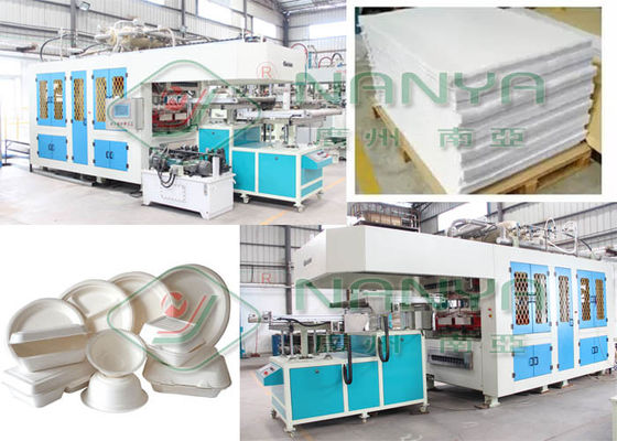 กล่องอาหาร 120kw 1800pcs / H เครื่องปั้นเยื่อกระดาษ