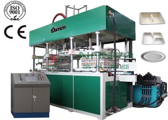Thermoforming Pulp Molding อุปกรณ์อัตโนมัติสำหรับใช้บนโต๊ะอาหาร / จานชาม YC010